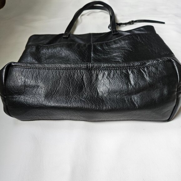 Lucky Brand Leather Studded Shoulder Tote Bag - Picture 3 of 9